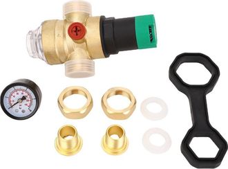 OEM Regulador De Presi&oacute;n De Agua, V&aacute;lvula De Control De Tuber&iacute;a De Lat&oacute;n Con Medidor Y Filtro Para Hogar Y Jard&iacute;n De 3/4 De Pulgada (dn20)