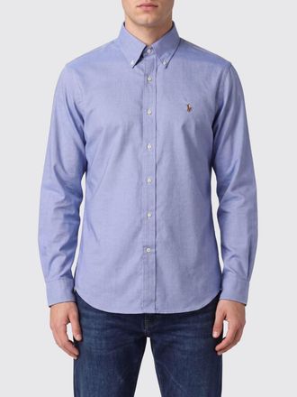 Polo Ralph Lauren Camicia in cotone con colletto button-down e logo Pony ricamato