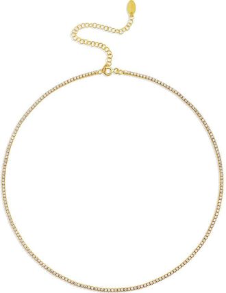 SHYMI Celine Tennis Choker Necklace in Gold at Nordstrom
