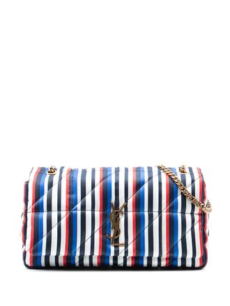 Saint Laurent 2022 Medium Quilted Silk Carre Patchwork Jamie shoulder bag - Wit