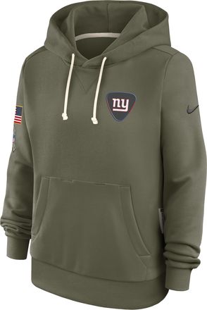 Nike New York Giants Salute to Service Sideline Nike Womens Dri-FIT NFL Pullover Hoodie in Brown | 03C32DHA2N-ACE