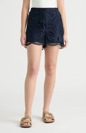 NVLT Lace Shorts in Navy at Nordstrom Rack, Size X-Small