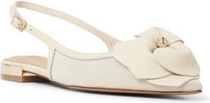 Ted Baker Lili Rose Pointed Toe Slingback Flat in Cream at Nordstrom Rack, Size 7.5