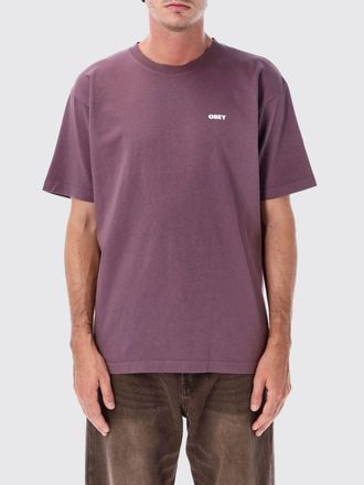 Obey T-shirt in puro cotone con stampa grafica e logo a contrasto sul davanti