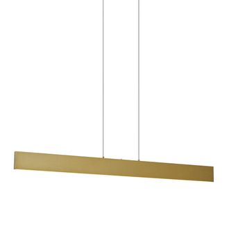 QAZQA Moderno L&aacute;mpara Colgante Moderna De Lat&oacute;n Con Led Regulable En 3 Pasos Easylift - Straight Pl&aacute;stico /acero Rectangular Incluye Led Max. 1 X 16 Watt - 