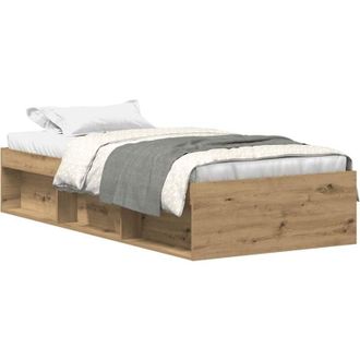 vidaXL Vidaxl - Bed Frame without Mattress Artisan Oak 90x190 cm Single Engineered Wood