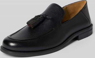 HUGO BOSS Tassel Loafer aus echtem Leder in Black, Gr&ouml;&szlig;e 41