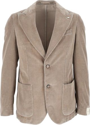 L.B.M. 1911 L.b.m. 1911 - Drop S Blazer - Heren - Jassen - Beige - Maat: L Zijde