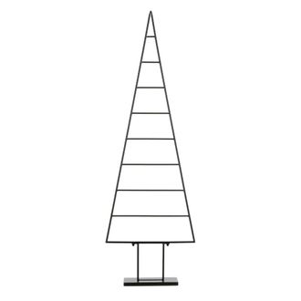 MiCa Decorations &Aacute;rbol de navidad decorativo de metal negro Alt. 152