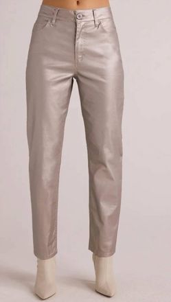Bella Dahl Lennon Straight Leg Pant In Silver