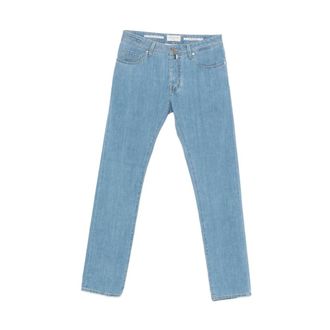 Jacob Cohen Straight Jeans, male, Blue, Size: W36 Slim Fit Denim Jeans