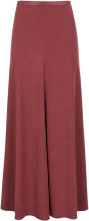 Alberta Ferretti Wijde broek - Dames - Wijde Broeken - Rood - S - Broeken