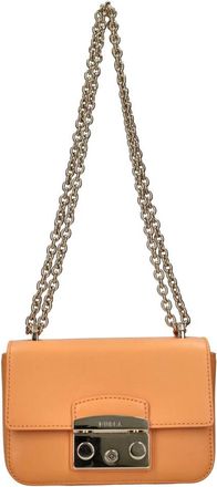 Furla Tassen, Dames, Oranje, ONE Size, Leer, Metropolis Melone