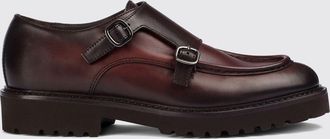 Doucal's Monk strap in pelle di vitello liscia con doppia fibbia e suola in gomma