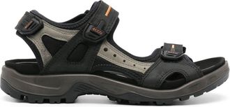 Ecco Offroad touch-strap sandals - men - Polyester/Polyamide/Polyamide/Calf Leather/Polyurethane/Rubber/Artificial Leather/Polyester - 40 - Black