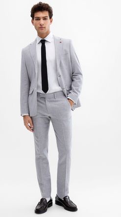 Soul of London Mens Cotton-linen pant Slim fit