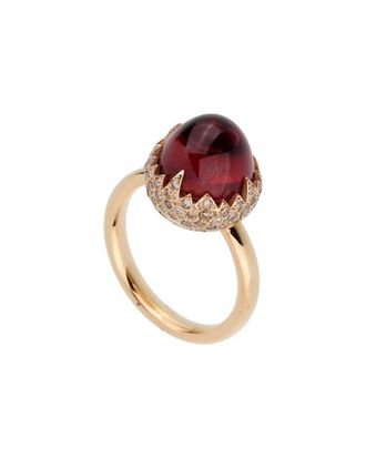 POMELLATO 18K 6.78 ct. tw. Diamond & Garnet Ring (Authentic Pre-Loved)