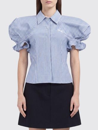 Vivienne Westwood Striped Cotton Shirt with Balloon Sleeves