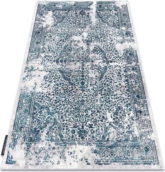 RugsX Rugsx - Alfombra De Luxe Moderna 2082 Ornamento Vintage - Structural Crema / Gris Grey 140x190 Cm