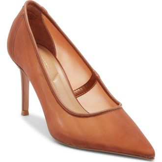 Steve Madden Nicoletta Mesh Pointed Toe Pump in Caramel at Nordstrom Rack, Size 5.5
