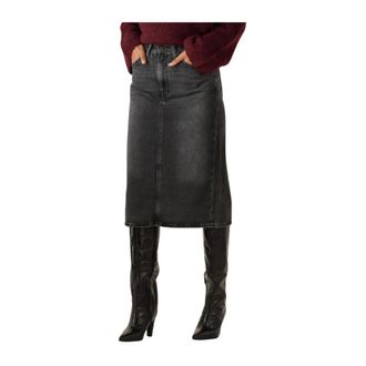 Levi's Dames, Rokken, Grijs, Maat: W26 Katoen
