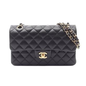 Chanel Pre-owned Vintage Schoudertas - Dames - Pre-owned - Zwart - Maat: ONE Size Leer