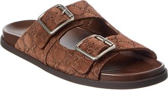 Gucci Gg Suede Slide