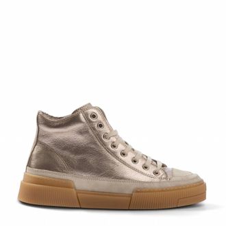 And&igrave;a Fora Womens High Top Sneakers In Metallic