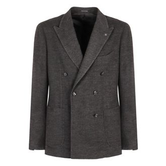 Tagliatore Heren, Jassen, Grijs, Maat: M Wol