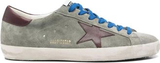 Golden Goose Green Lace Up Sneakers