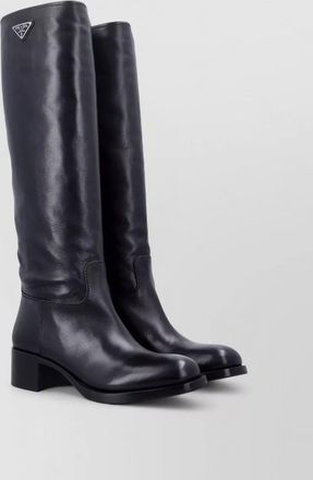 Prada leather tall boots