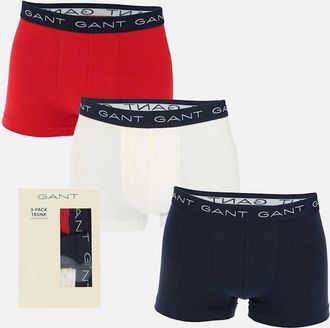 GANT Mens 3 Pack of Trunks - Multi - Size: 37/36/32
