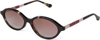 Ana Hickmann Womens Sunglasses Tortoise-Pink Acetate