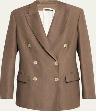 Brunello Cucinelli Wool Double-Breasted Jacket from