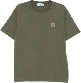 Stone Island Compass-patch Cotton T-shirt
