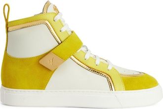 Giuseppe Zanotti Zenas high-top sneakers - women - Leather - 36 - Yellow