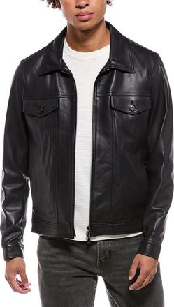 Isaia Leather Jacket