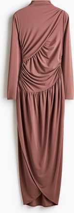 H&M Drapiertes Jerseykleid - Pink