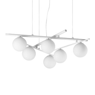 Netlighting Atlas Globe Pendant Ceiling Light White 6x G9