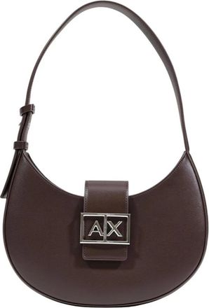 A|X Armani Exchange Handtas met ritssluiting en binnenzak - Dames - Schoudertassen - Bruin - ONE Size - Polyester - Tassen