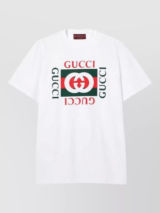 Gucci cotton jersey t shirt dropped shoulder