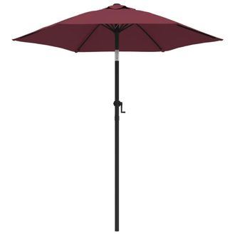 vidaXL Sombrilla De Aluminio Burdeos 200x224 Cm Vidaxl