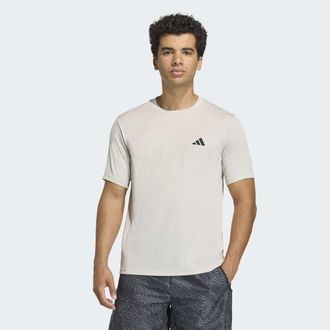 adidas T-Shirt ADIDAS PERFORMANCE WE BAS T, Herren, Gr. XXL, wonder aluminium, Obermaterial: 100% Polyester, Shirts T-Shirt, regul&auml;re Passform, mit Climacool