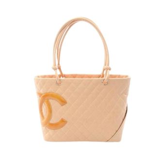 Chanel Bolso tote de cuero Cambon Line Pre-owned - Pre-owned - Mujer - Beige - ONE SIZE