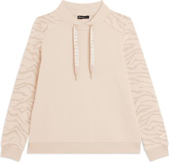 Freddy Felpa con Scollo a Incrocio e Motivo Grafico