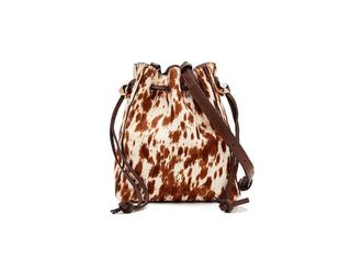 Madewell Drawstring Crossbody-Cowhide Shoulder Womens Handbags Soft Mahogany, Leather