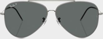 Ray-Ban RBR0101S 59MM Reverse Aviator Sunglasses