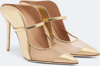 Malone Souliers Maureen leather and mesh mules