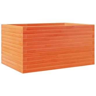 vidaXL Jardinera Madera Maciza De Pino Marr&oacute;n Cera 90x60x45,5 Cm Vidaxl
