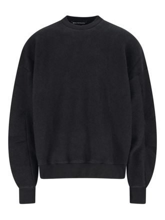 White Sand crewneck textured sweatshirt - men - Fabric - M - Black
